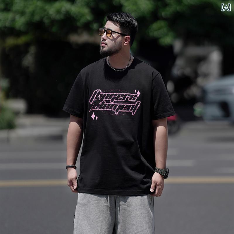 Tシャツ メンズ おしゃれ 大きいサイズ 夏 ストーン装飾 半袖 ゆったり シンプル カジュアル 5,537円