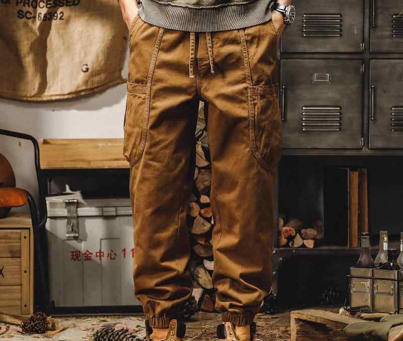 カーゴパンツ メンズ 春秋 ボトムス アメリカン レトロ ゆったり 大きいサイズ 作業ズボン 多ポケット レジャー アウトドア シンプル カジュアル 黒 青 キャメル