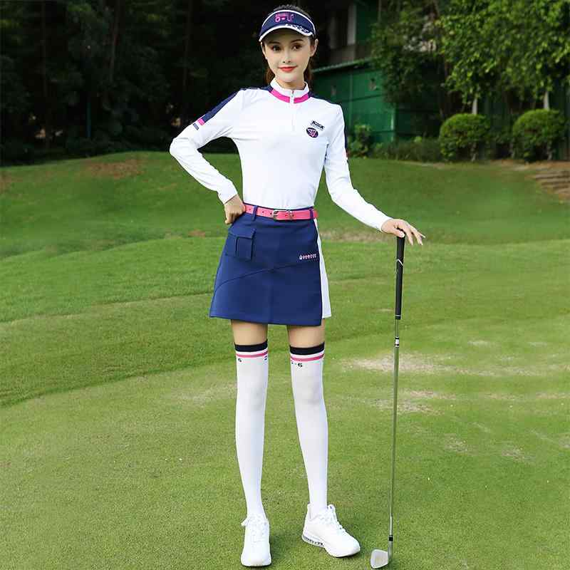 ゴルフウェア レディース 大きいサイズ 春夏 スカート パンツ セットアップ 長袖 トップス ホワイト ネイビー ハーフジップ スタンドカラー スリム フィット おしゃれ スポーツ｜フロントップ店