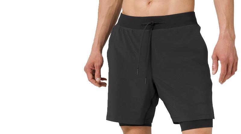 ショートパンツ メンズ スポーツ 短パン 重ね着風 ジム 筋トレ フィットネス バスケ トレーニング スクワット 通気性 速乾 大きいサイズ 黒 青