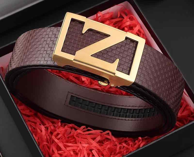 ベルト メンズ シニア 大人 ビジネス 外出用 普段使い 自動バックル ステンレスチール シングルループ 牛革 シンプル おしゃれ 黒 茶 ゴールド シルバー 英字｜フロントップ店
