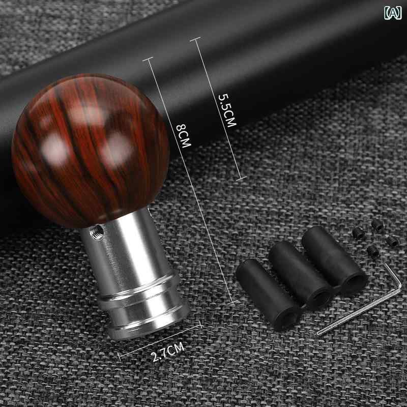 シフトノブカバー おしゃれ 車 内装 ドレスアップ 用品 アクセサリー ギア シフト レバー 木目調 室内 装飾 カーボン 丸 スティック シルバー 黒 赤