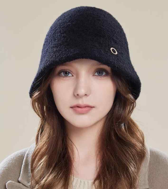 バケハ ニット レディース 秋冬 おしゃれ シンプル 防寒 暖かい 帽子 プレゼント ウール 女性 多用途 韓国 つば広 厚手 大きいサイズ バケットハット