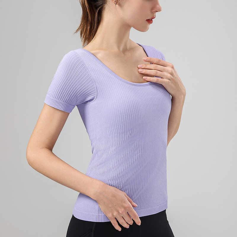 マタニティ ヨガウェア 妊婦 おしゃれ スポーツ パンツ トップス 胸パッド 服 半袖 Tシャツ フィットネス タイト 伸縮性 シームレス