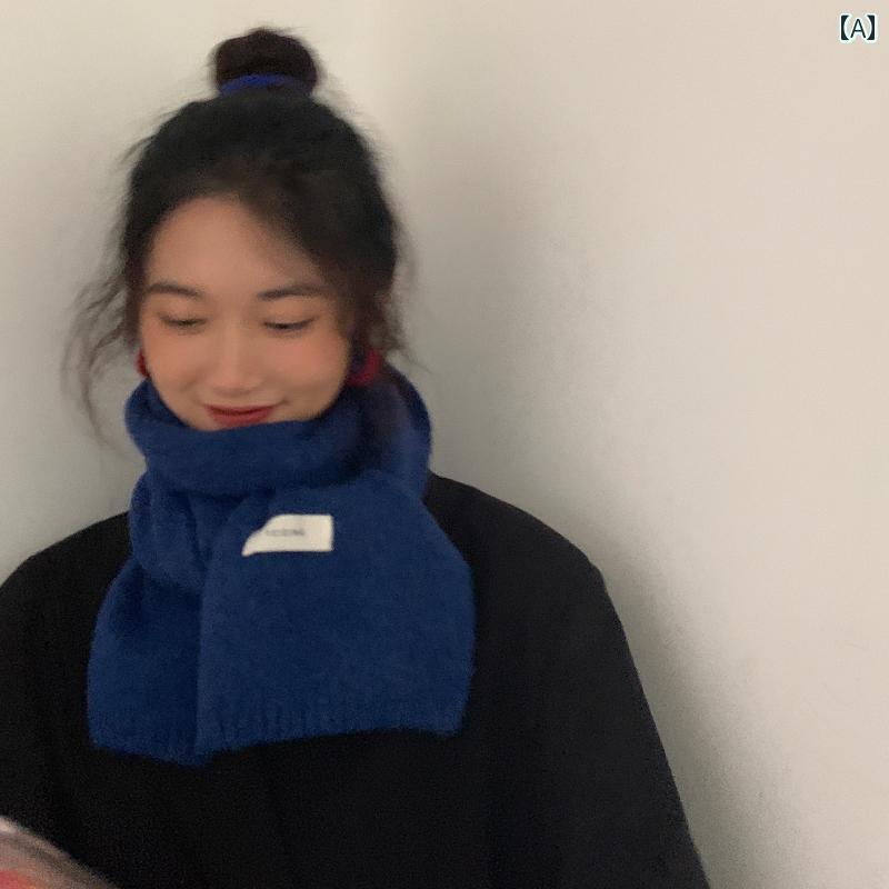 マフラーレディース おしゃれ 女性 婦人 メンズ 男性 紳士 韓国 秋冬 暖かい 保温 カジュアル 通勤 通学 普段使い 青 黄色 緑 無地 シンプル リブ