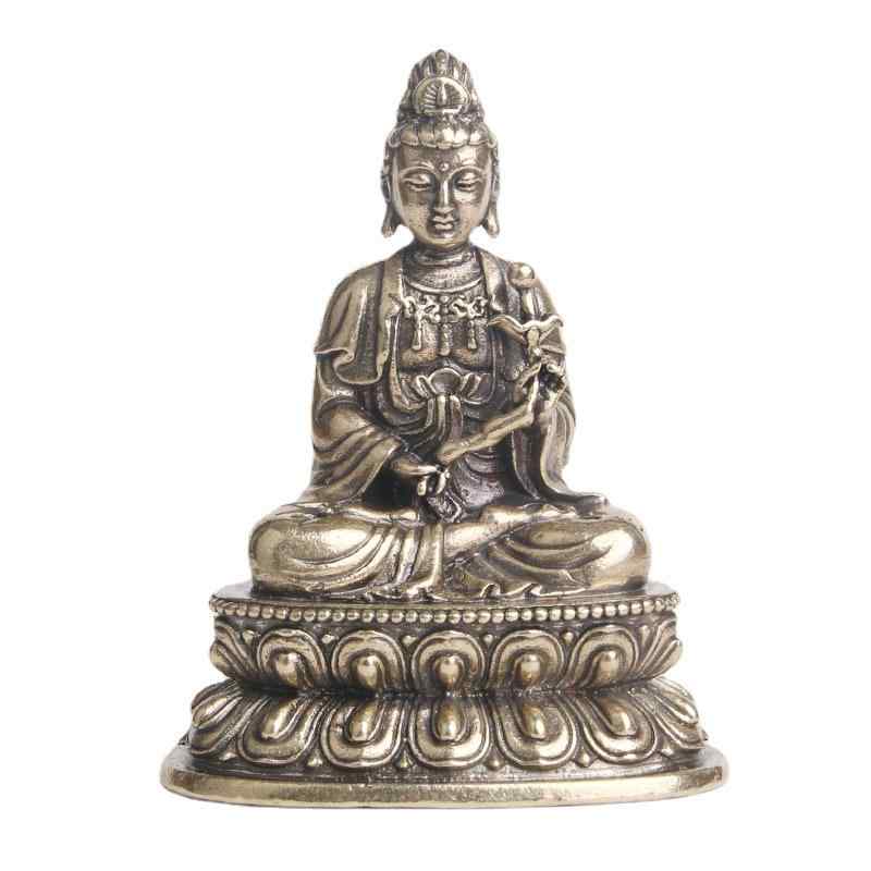 置物 インテリア 真鍮 西洋 菩薩 仏教 装飾品 礼拝 像 レトロ 銅 神 軽量 小さめ チャイナ風 工芸 リアル 精巧 彫刻 リビング 書斎 4,484円