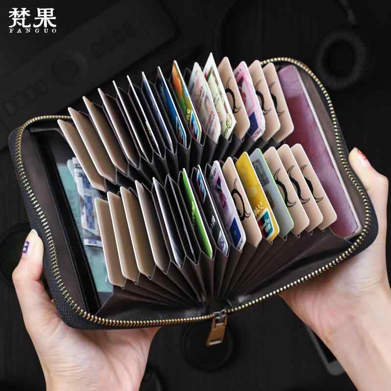 財布 メンズ おしゃれ 大人 シンプル レザー カード が たくさん 入る ホルダー ジャバラ 免許証 レトロ 牛革 大容量 ウォレット