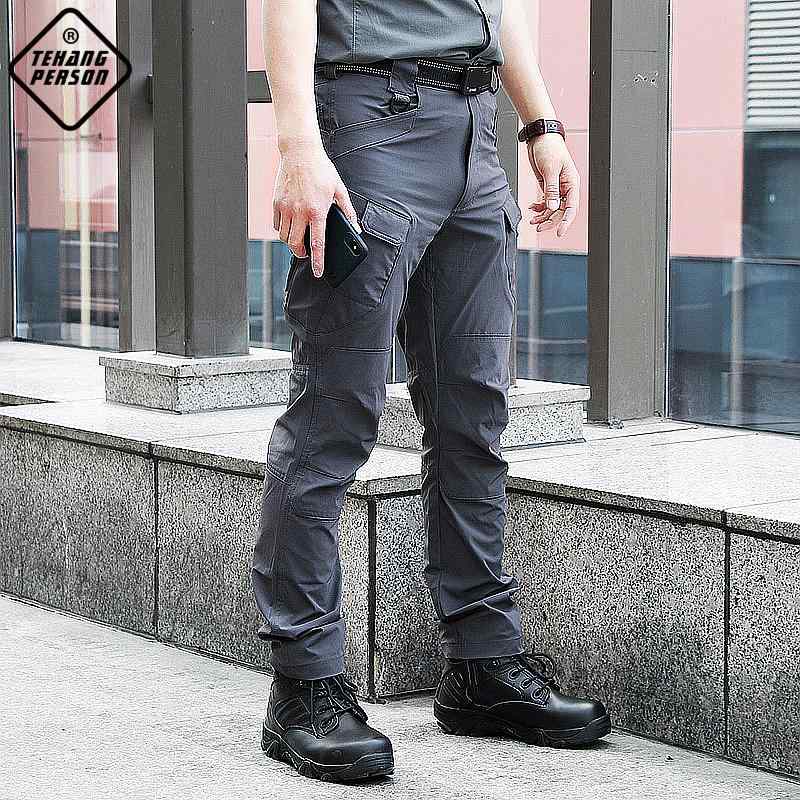 パンツ メンズ アウトドア 速乾 薄手 接触冷感 ストレッチ 防水 通気性 耐摩耗 ロングパンツ 登山 ハイキング 釣り キャンプ タクティカル 春夏