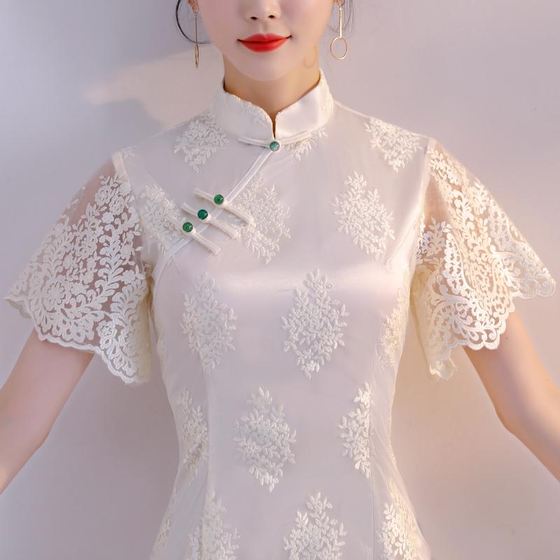 瀬戸ものお召しもの レディース  MIDI丈 小っちゃい スピード競技 花柄 半袖  中国風 雅びやか ポリエステル 直線コース 細長い切口 衣裳 デイリー 普段使い レディースファッション-ドレス