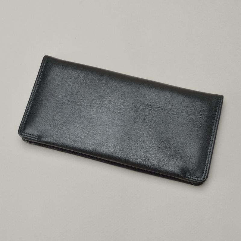 財布 メンズ 長財布 革 子羊革 ソフトレザー ビジネス 縦型 スマホ収納 手持ち 多機能 大容量 カードポケット多数 札入れ 小銭入れ ID入れ 通帳入れ ブラック キャメル 無地｜フロントップ店