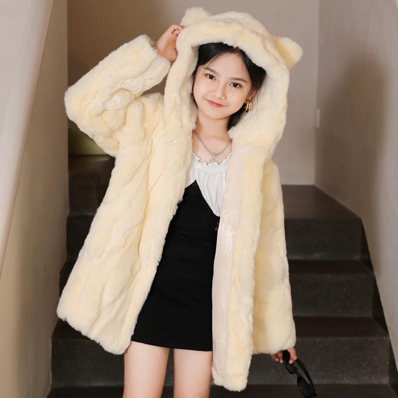 コート キッズ 男の子 女の子 レッキスファー 厚手 暖かい ふわふわ 中綿 フード シングルボタン カジュアル 冬アウター ブラック ピンク系｜フロントップ店 10,536円