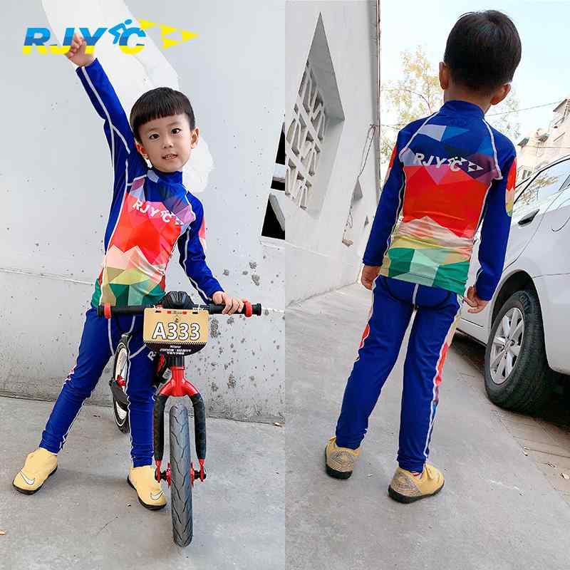 サイクルウェア キッズ 子供 長袖 プルオーバー 上下セット 薄手 サイクリング 自転車 バランスバイク ランニングバイク スポーツ 運動 アウトドア 春秋 花柄 11,219円