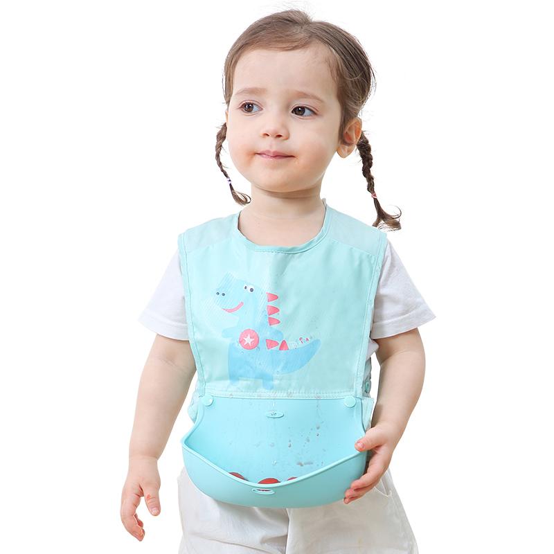 ベビー エプロン 赤ちゃん 子供 シリコン製 防水 ソフト ベストタイプ お食事スタイ 離乳食 よだれかけ お手入れ簡単 春夏 かわいい柄 男の子 女の子