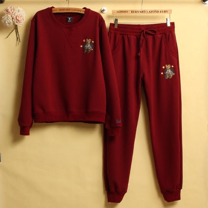 セットアップ レディース 冬 裏起毛 厚手 綿 刺繍 スウェット 上下セット スポーツ カジュアル 部屋着 普段使い 暖かい あたたかい ブラック グレー