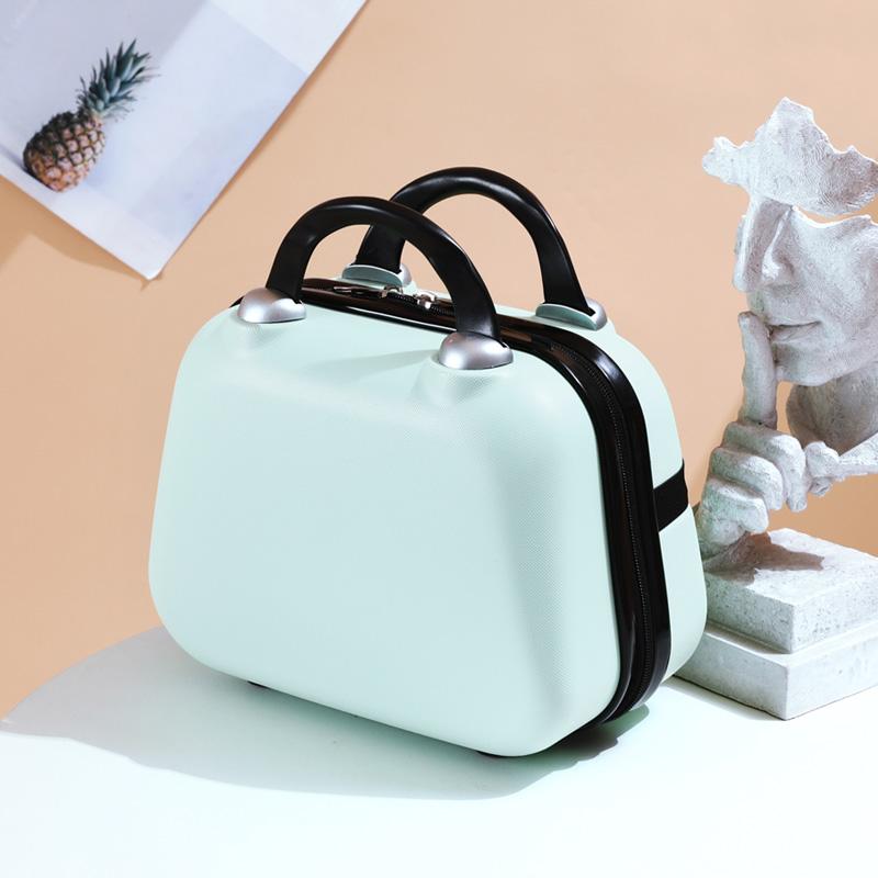スーツケース トランク レディース 小型 ミニ 大容量 トラベル 手提げ 化粧品収納 コスメボックス 軽量 多機能 スクエア型 ブラック ホワイト レッド ピンク ゴールド シルバー