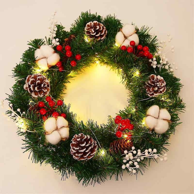 クリスマスリース 玄関 屋外 ドアスワッグ 窓 飾り 雑貨 壁掛け 装飾 デコレーション インテリア ツリー ウッド オーナメント ディスプレイ 店舗 自宅 ギフト サンタクロース トナカイ かわいい