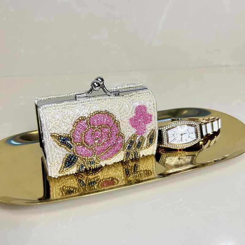 携帯用 ジュエリーケース レディース 旅行 アクセサリーポーチ 指輪 ピアス 収納ボックス レトロ コンパクト スクエア型 ミニ財布 小銭入れ