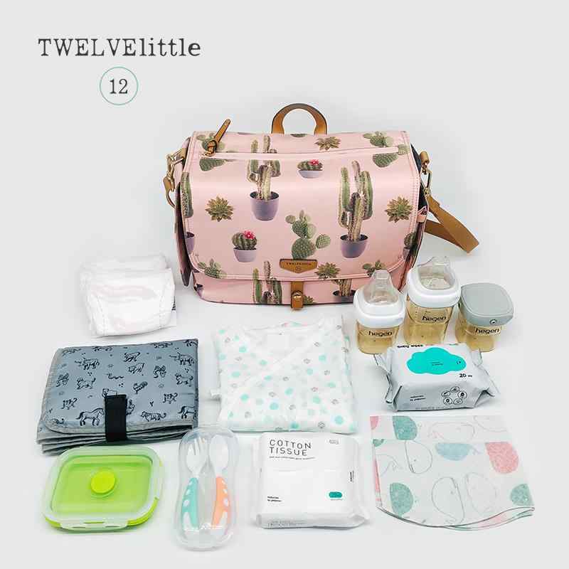 マザーズ御徒面子 TWELVElittle 軽さ 大静電容量 手提げ ショルダーバッグ 曲がった掛け 撥水工業 乳母車 哺乳動物瓶隠し 乾湿分け隔てる隠し ポリエステル 多役立つこと おっ母さん 育児用