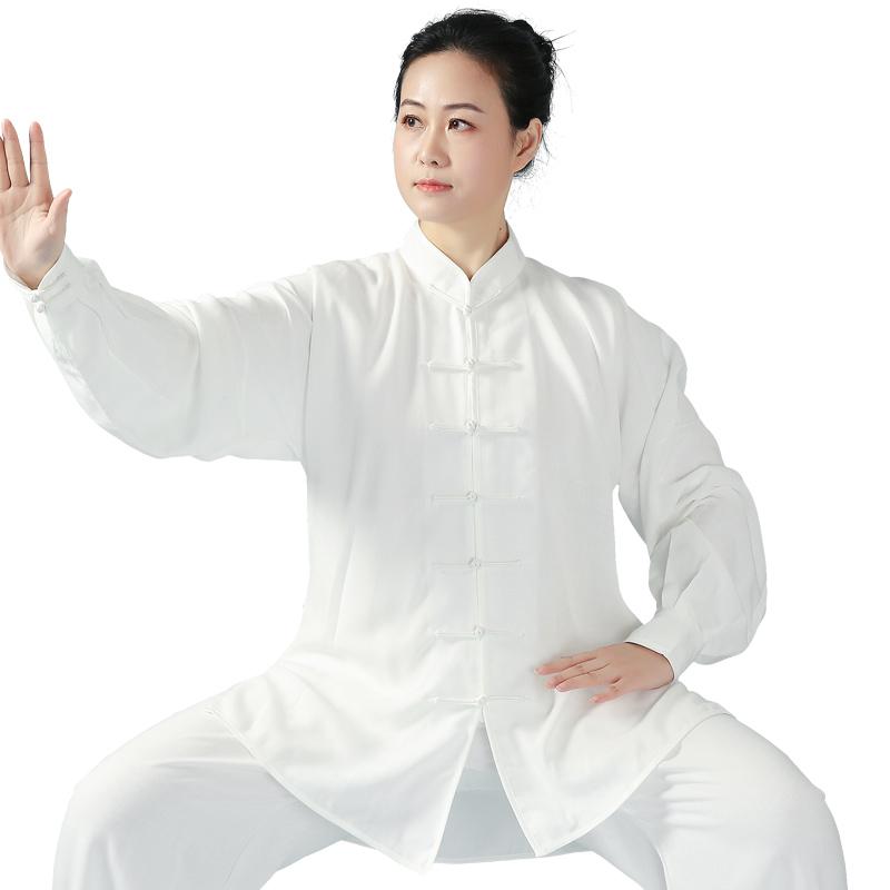 武術服 男女兼用 太極拳ウェア 竹節綿麻 ゆったり 快適 吸汗 通気性 パフォーマンスウェア 練習着 秋冬