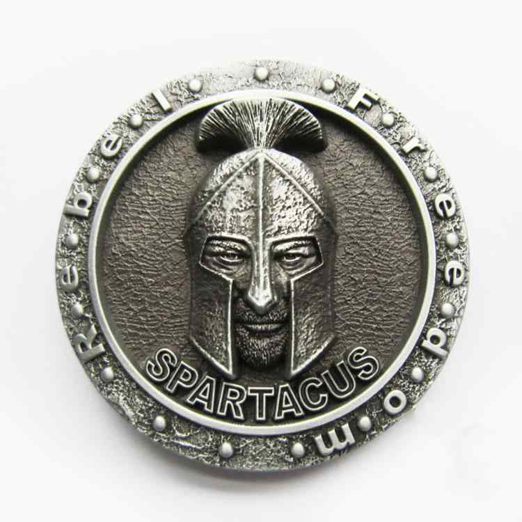ベルトバックル メンズ レトロローマ スパルタクス 英雄 戦士 盾 シールド 立体 カウボーイ バイカー アメリカン ヴィンテージ風 カジュアル