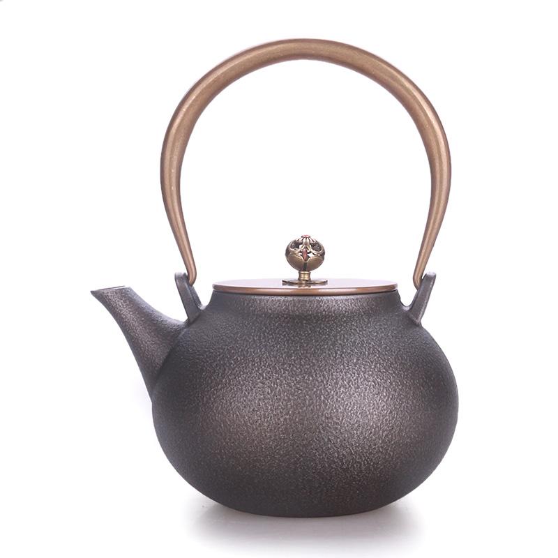鉄瓶 鋳鉄 中国風 和風 レトロ アンティーク風 無塗装 湯沸かし器 鉄やかん 茶道具 急須 茶の湯 茶席 暖かい性 耐久性 インテリア 置物 飾り物