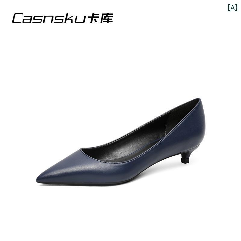 パンプス レディース ビジネス フォーマル 合皮 ソフト ポインテッドトゥ 細ヒール 3cmヒール 履きやすい 快適 ブラック 通勤 普段使い 春夏|フロントップ店