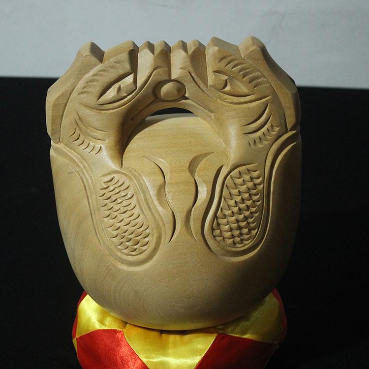 木魚 台湾桂楠木 原木彫刻 仏具 仏教法具 法器 打楽器 寺院 読経用 瞑想用 仏壇用 供養用 美しい木目 澄んだ心地よい音 癒し 伝統的|フロントップ店