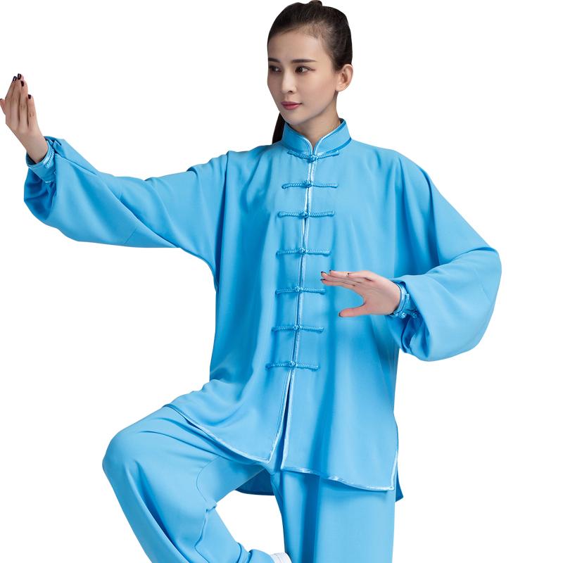 太極服 男女兼用 綿麻生地 武術服 中国風 太極拳 演武服 練習着 上下セット ゆったり リラックスフィット 快適 吸湿速乾 豊富なカラー 秋冬