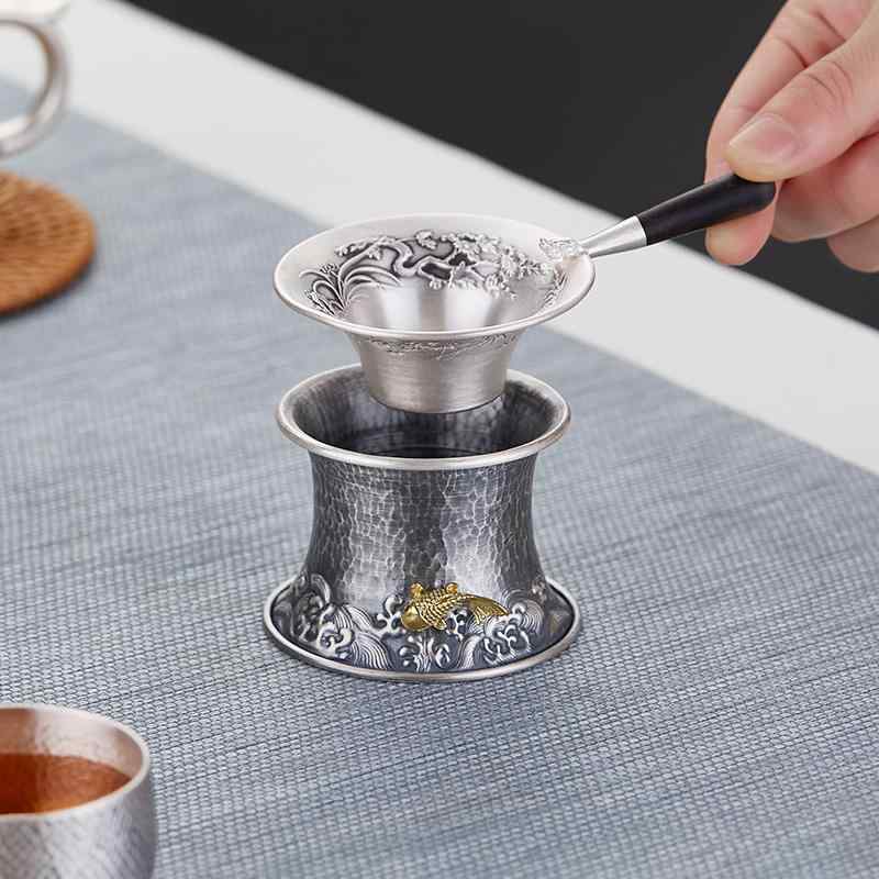 茶道具 蓋置 茶漉し 茶托 スターリングシルバー メッキ 金属 錦鯉 槌目 茶器 道具 蓋枕 茶釜 茶壷 鉄瓶 急須 茶碗 柄杓 台 ホルダー トレイ スタンド 中国茶 功夫茶 茶会 茶席 家庭用 来客 雑貨 小物 用品 練習 お稽古 おしゃれ ギフト｜フロントップ店 14,060円
