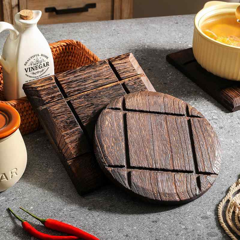 楽天市場】鍋敷き 鍋しき 木製 おしゃれ ポットスタンド 天然木 無垢材