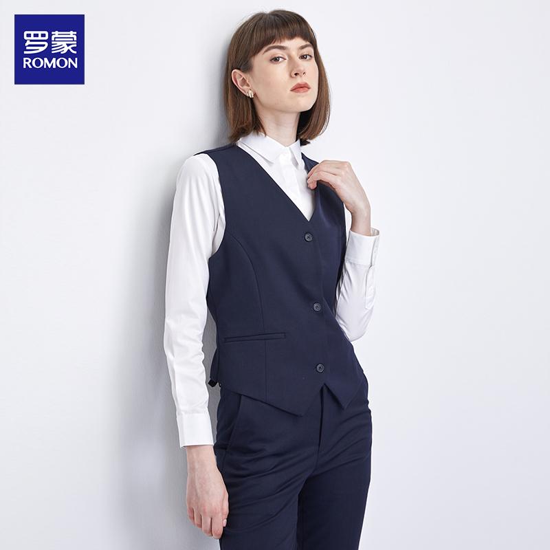 オフィス 制服 ベスト ボタン パンツ ポリエステル Vネック シングルブレスト 大きいサイズ ネイビー 黒 グレー 柔らか 弾力性 快適 スカート ウエストゴム｜フロントップ店