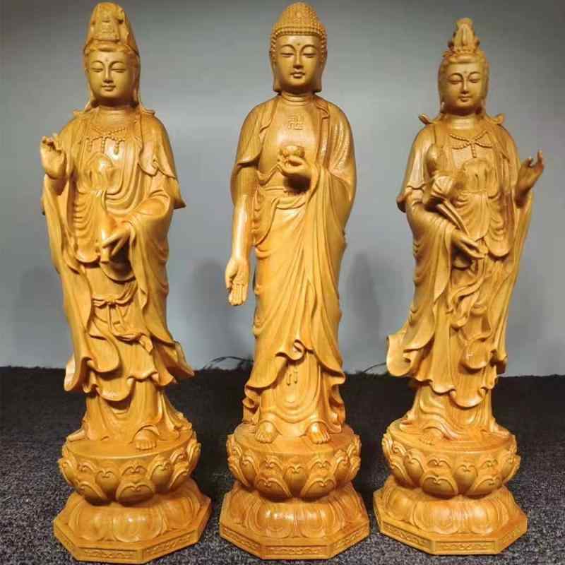 飾りつけ 芸術品 かざり付ける 飾りつけ 刻みつける 身寄り用 室内装飾 オブジェ 偶像 仏具 仏壇用 観音菩薩 如来仏 宗教的礼拝 供養 木製 木彫り 書き割り 大きめ
