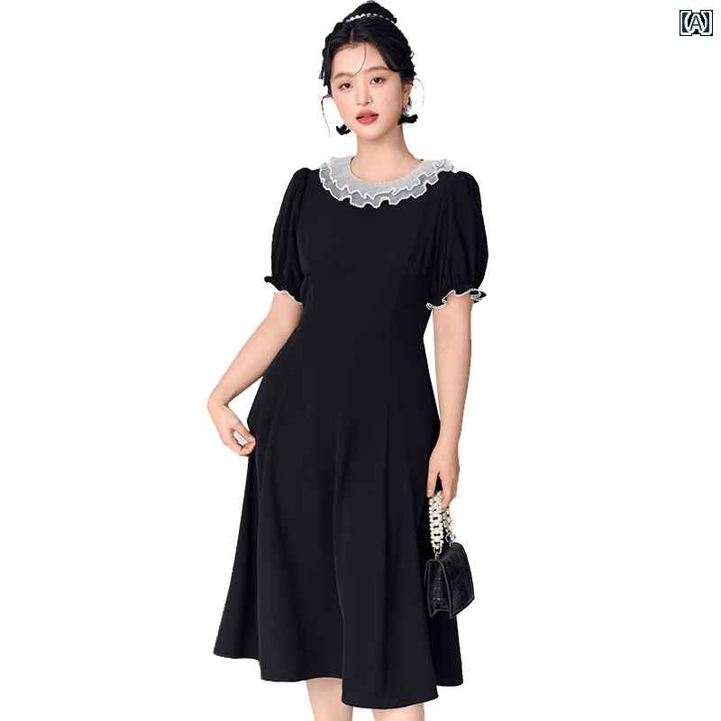 気が大きい大きさ レディース 風 ロング 夏 難しいにゆったり 雅びやか か細い 黒いこと お召しもの