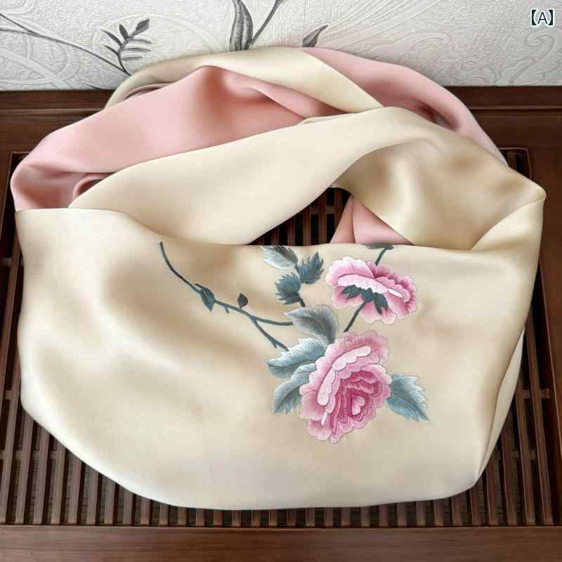 ストール レディース 刺繍 防寒 日焼け対策 旅行 チャイナ風 エレガント 花柄 牡丹 クチナシ 朝顔 オレンジ ベージュ ピンク プレゼント 誕生日 母の日 8,659円
