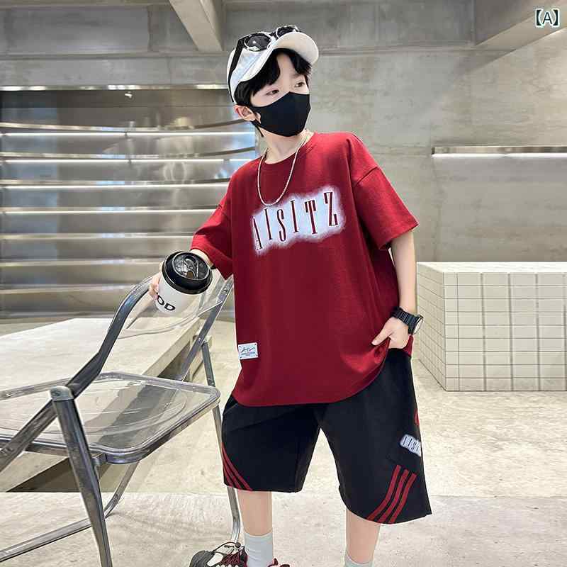 セットアップ 男の子 キッズ おしゃれ 夏 半袖 カジュアル ゆったり 夏服