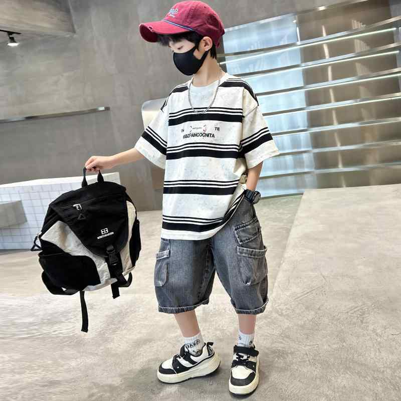 Tシャツ 男の子 キッズ おしゃれ 半袖 綿 夏 プリント カジュアル 子供服 シンプル ハーフパンツ セットアップ