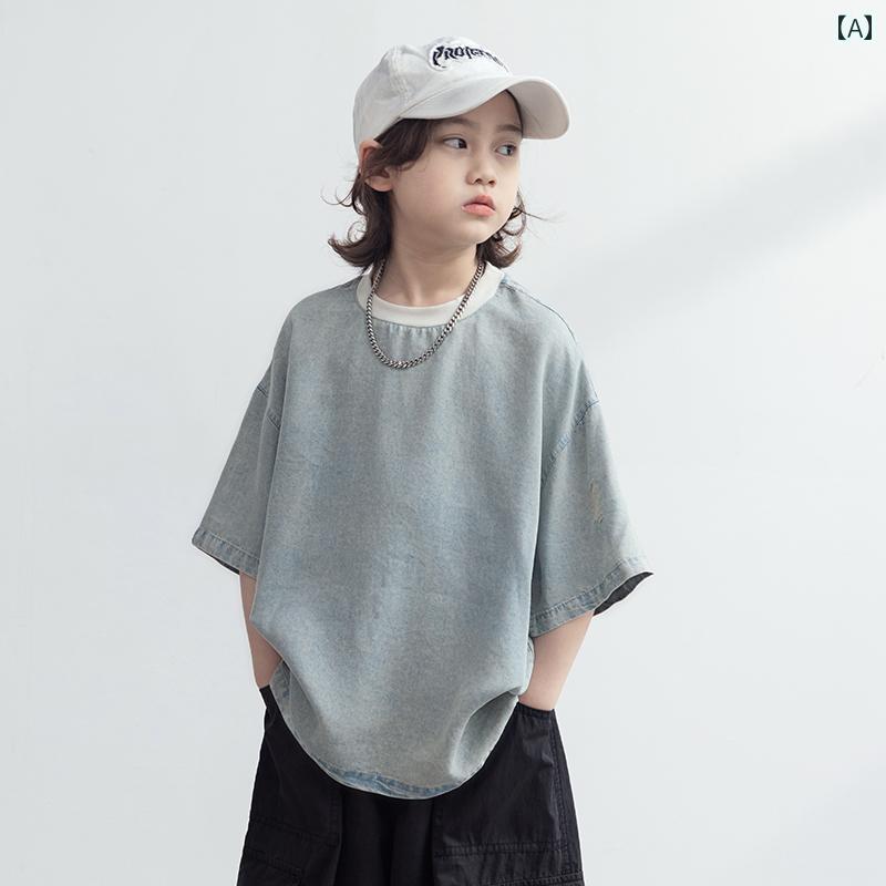Tシャツ 男の子 キッズ おしゃれ 半袖 夏 綿 中学生 大きいサイズ トップス カジュアル