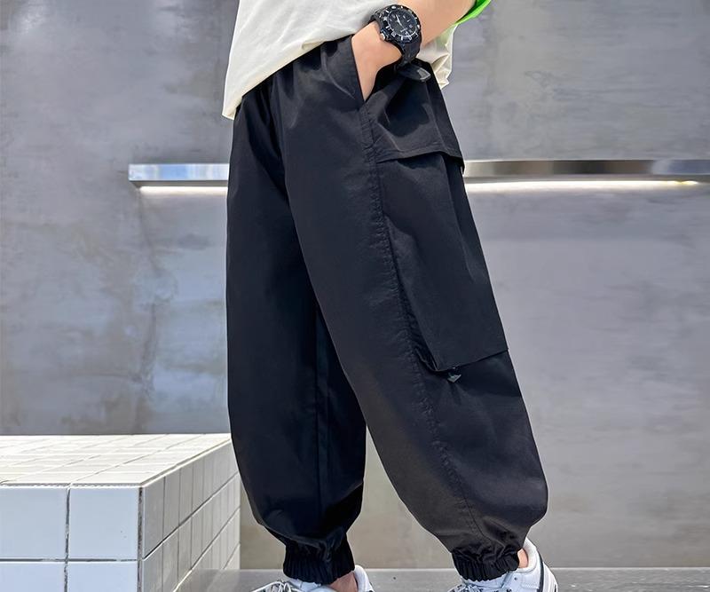 長ズボン 男の子 キッズ おしゃれ パンツ 夏 薄手 虫よけ 蚊よけ ゆったり スポーツ シンプル カジュアル 涼しい 快適 子供服 夏
