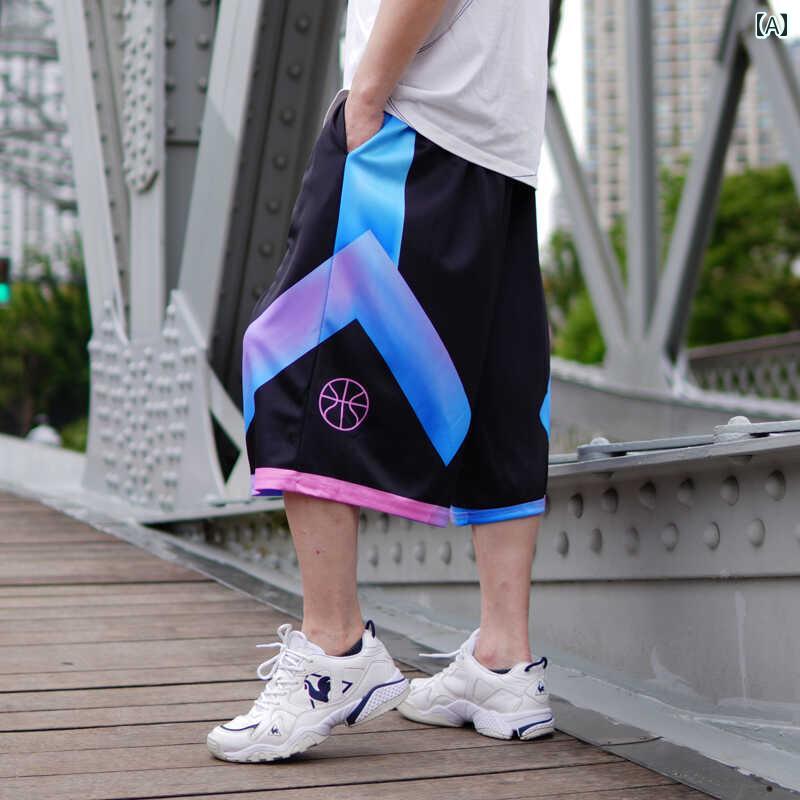 スポーツ ハーフパンツ おしゃれ 7分丈 メンズ 大きいサイズ ワイド ショート 速乾 バスケット ハーフ ゆったり 夏