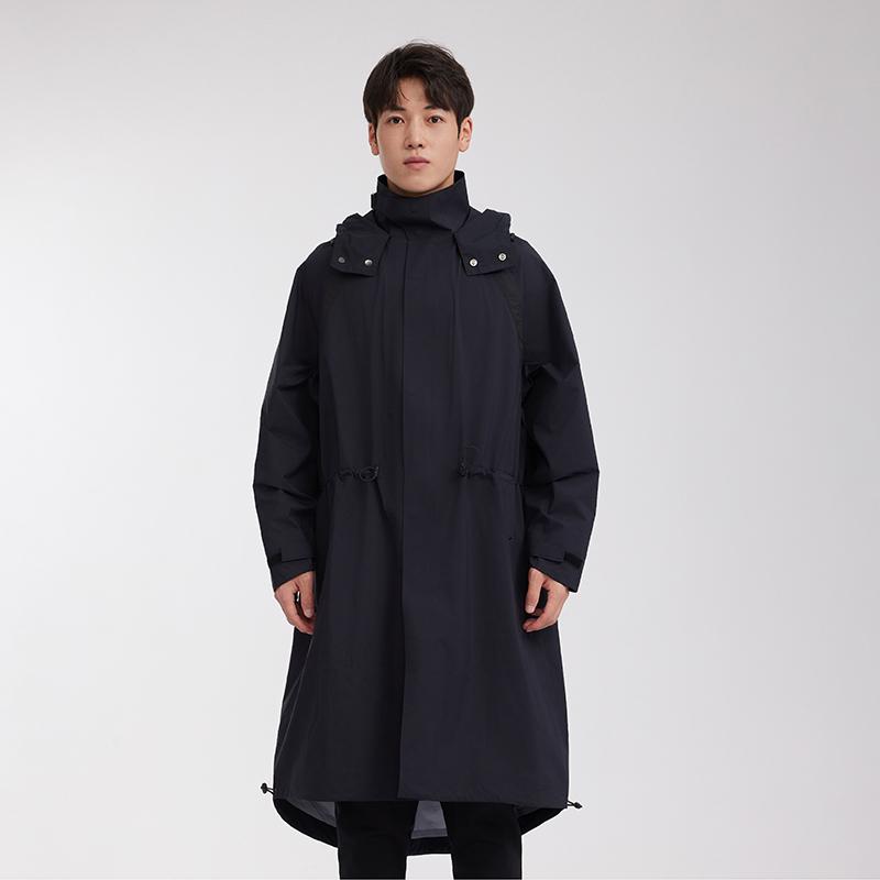 上衣 メンズ 今めかしい レディース 黒いこと 防風 雨合羽 ボンネット アウトドア 山登り 烏兎