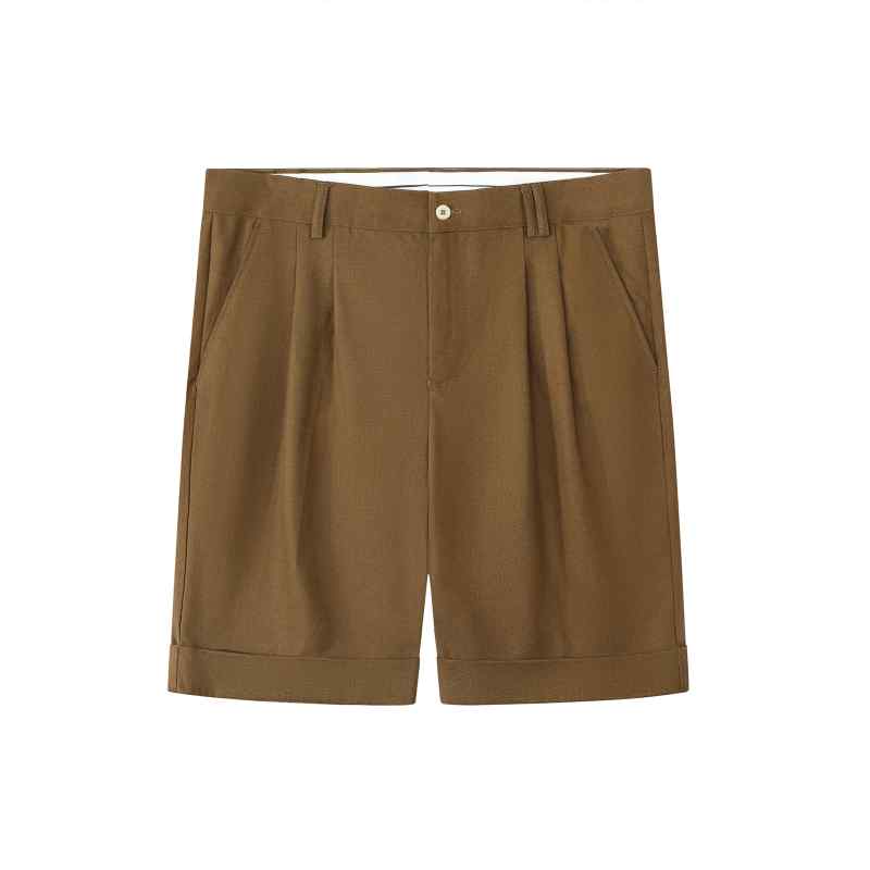 ショートパンツ メンズ おしゃれ 白 ライセル 短パンツ ダブルタック ショーツ 通勤 夏 しわになりにくい 通気性