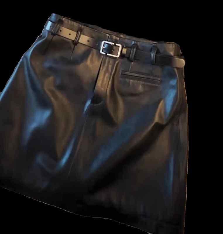 スカート レディース おしゃれ カジュアル 黒 無地 タイト ショート丈 秋冬 革 シンプル スーツ 上品