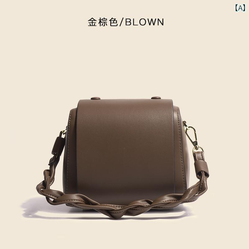 ショルダーバッグ レディース おしゃれ 革 秋冬 風 小さめ ミニバッグ バケットバッグ 斜めがけ シンプル｜フロントップ店