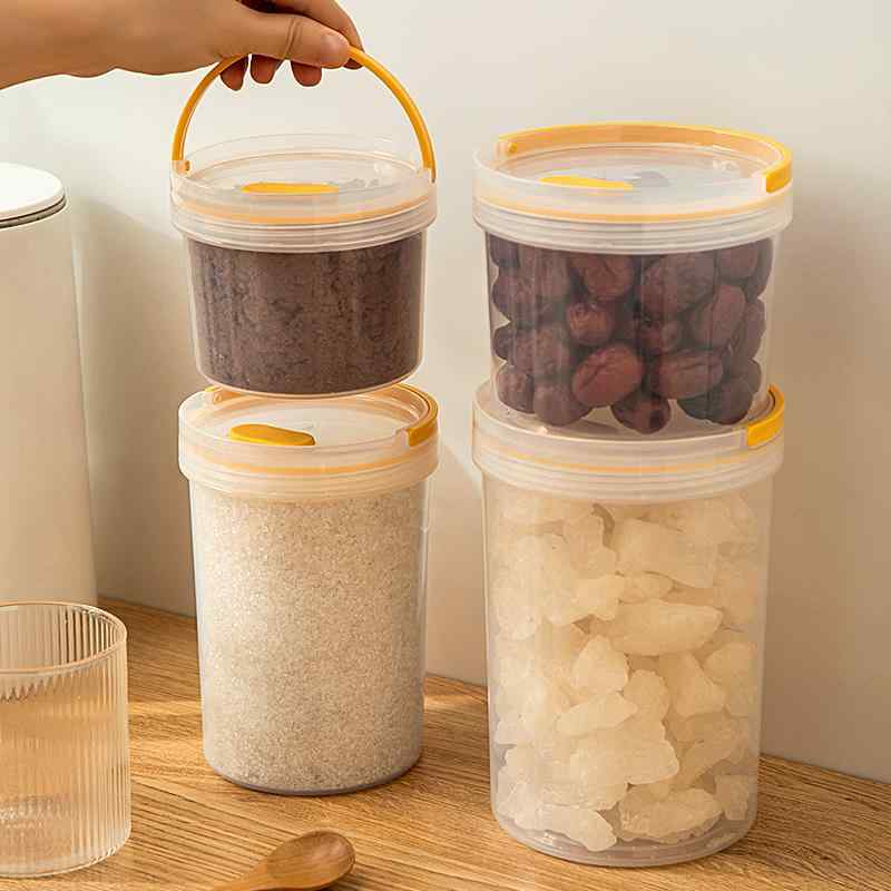 楽天市場】保存容器 密閉 プラスチック PET 円筒形 ふた 大容量 厚手