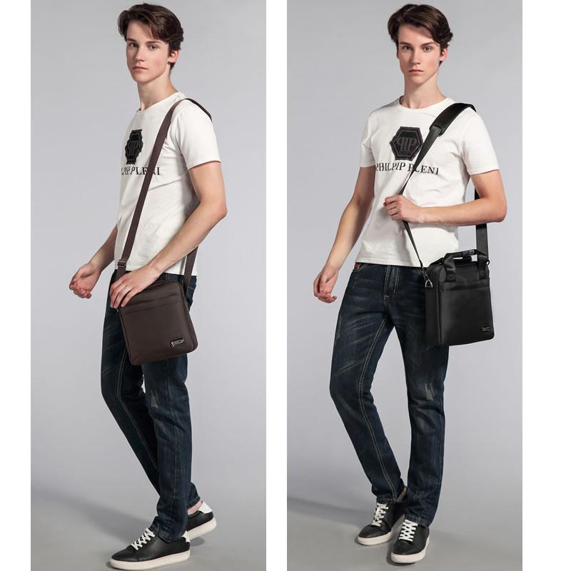 ショルダーバッグ メンズ おしゃれ ビジネス 通勤 A4 斜め掛け 軽量 小さめ カジュアル シンプル 黒 キャンバス