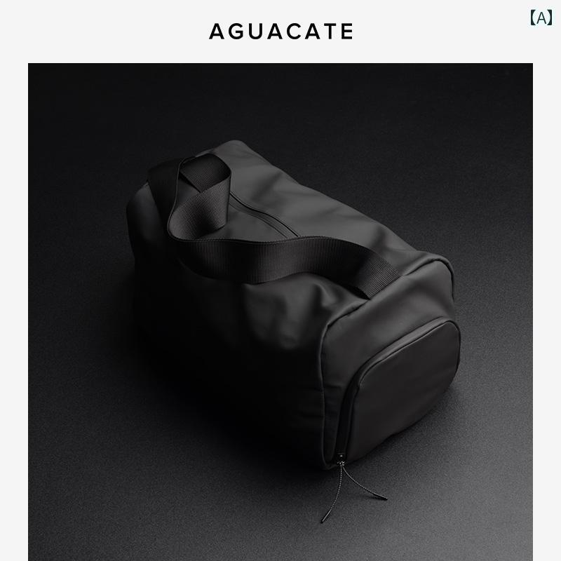 ボストンバッグ メンズ おしゃれ カジュアル レディース ジムバッグ 斜めがけ 軽量 大容量 通気性 干湿分離 ヨガ スポーツ フィットネス 黒 シンプル｜フロントップ店