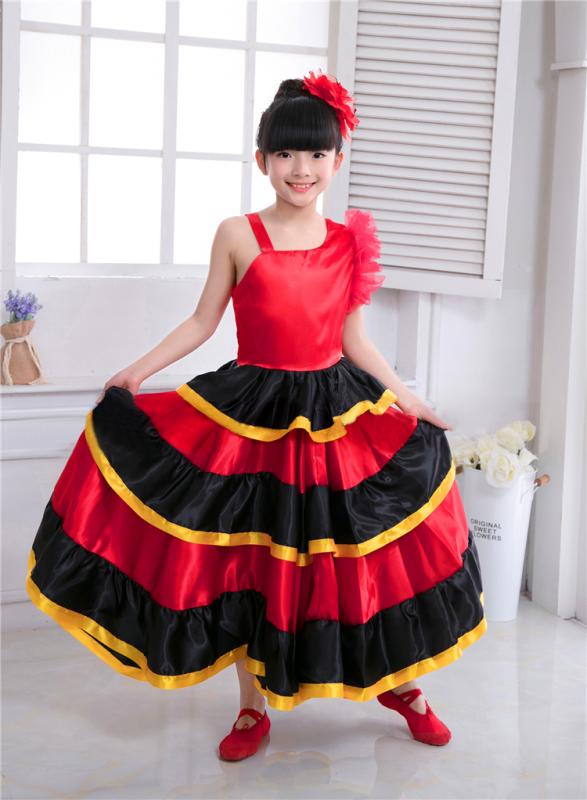 楽天市場】キッズ ジュニア フラメンコ スカート フラメンコ衣装