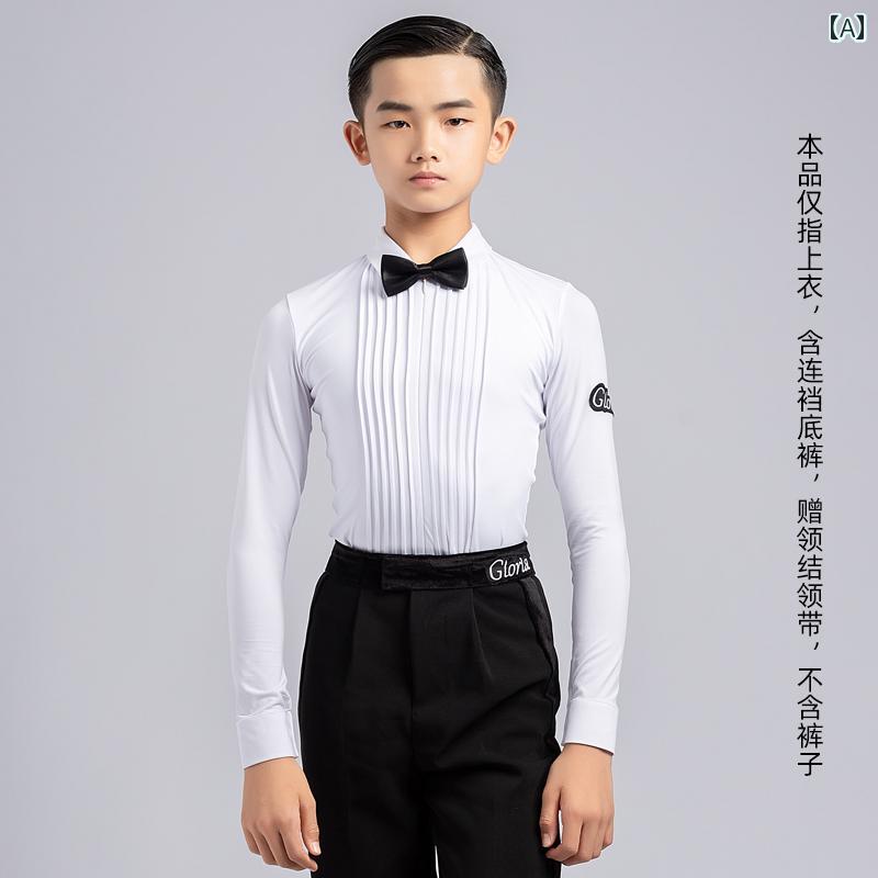 プルオーバー 長袖 メンズ キッズ 赤ちゃん 白 背広風 社交ダンス 読み合わせる用 引きくらべる用 ラテン語社交ダンス ズボン下 黒 フォーマル 高座お召しもの 分かりやすい