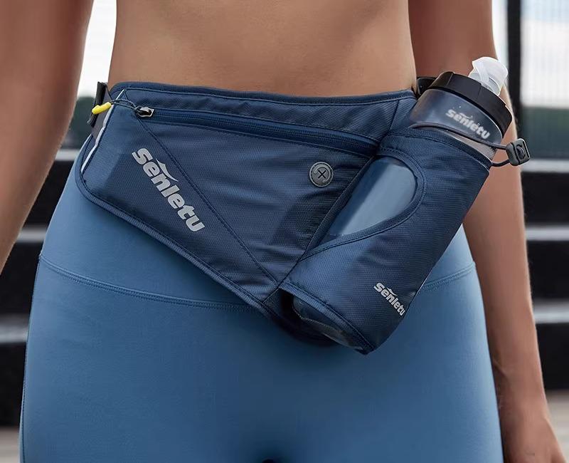 ウエストポーチ ランニング メッシュ スポーツ バッグ 多機能 ベルト ウォーターボトル フィットネス 携帯電話 男女兼用 メンズ レディース 防水 黒 グレー 青 シンプル おしゃれ