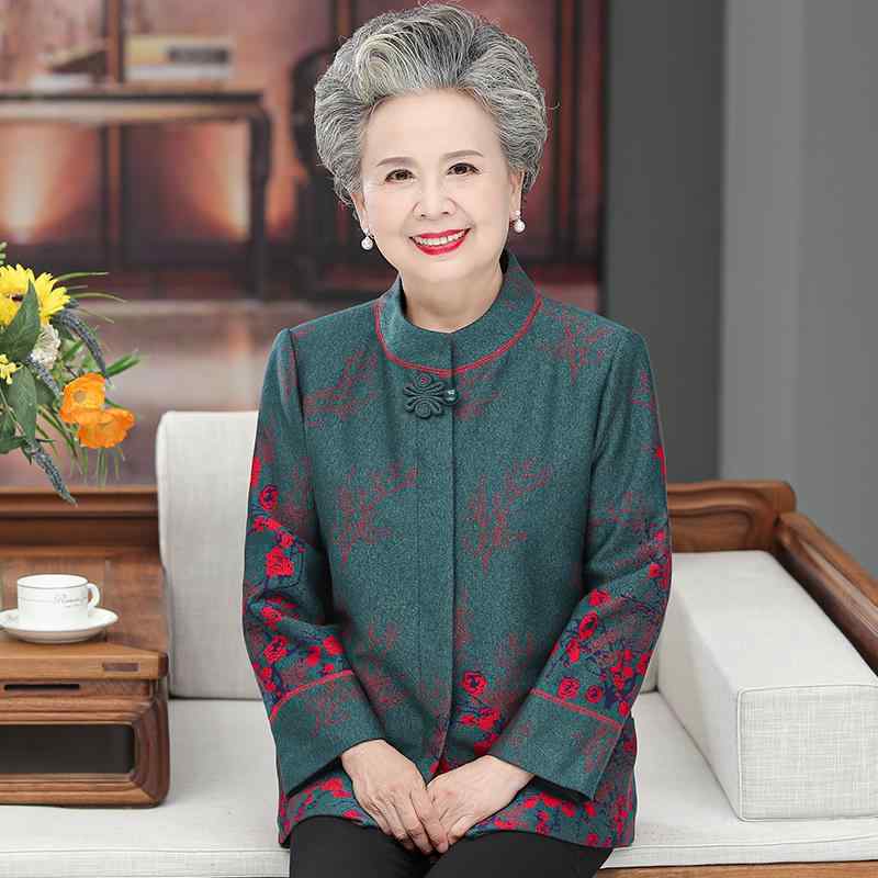 ジャケット レディース おしゃれ シニア 婦人服 60代 秋 春 長袖 フォーマル 花柄 スタンドカラー 70代 80代 お祝い 婚宴 上品 母親｜フロントップ店